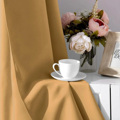 Aqua Blackout Curtains for Bedroom 52 X 84 Inch Length 2 Panels Set Room Darkening Bedroom Curtains