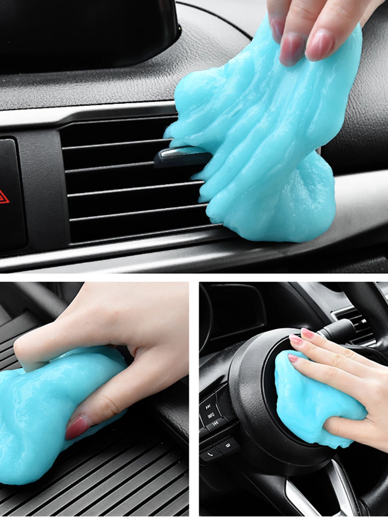 Car Cleaning Gel Air Vent Dashboard Laptop Keyboard Magic Car Wash Interior Dust Dirt Mud Gap Reusable Cleaning Slime Wash Tool