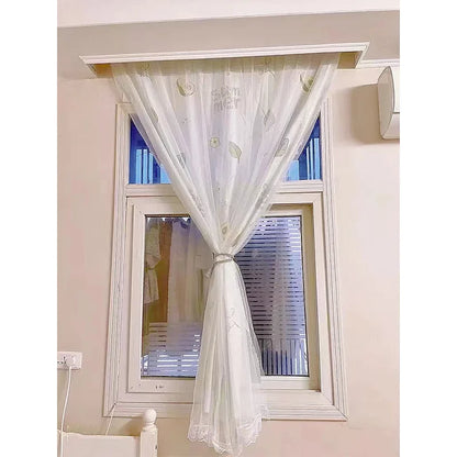Magic Strap Self-adhesive Non-perforated Tule CurtainCartoon Cute for Children's RoomCabinet Decoration Bedroom Shade Curtain