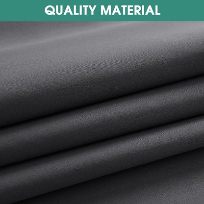 Aqua Blackout Curtains for Bedroom 52 X 84 Inch Length 2 Panels Set Room Darkening Bedroom Curtains
