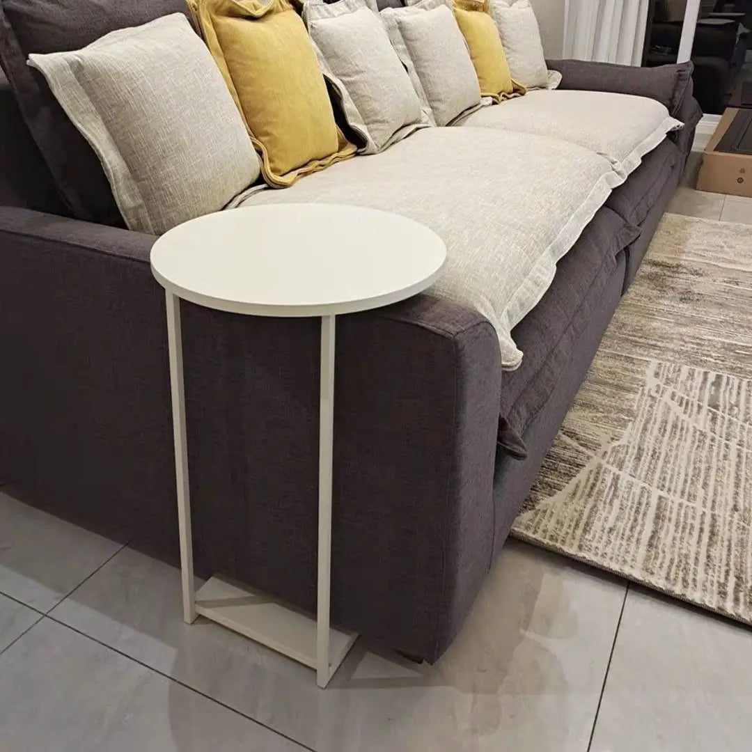 Modern Black Iron Bedside Table Living Room Tables Sofa Side Table Can Be Moved Light Luxury Balcony Coffee Tables Furniture