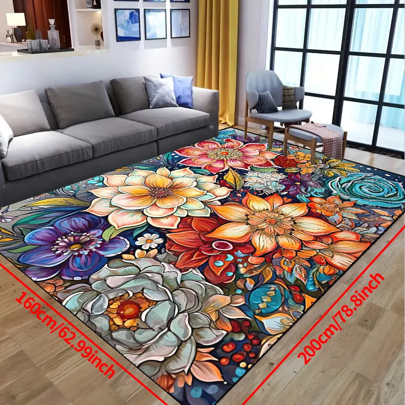 【1000g/m2 thicken】1pc Non-slip Resistant Rug, Machine Washable, Waterproof Carpet Entryway Living Room Bedroom, Outdoor Patio