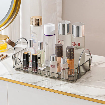 Bathroom storage rack, desktop cosmetics storage box, bathroom metal bedroom decoration, kitchen storage rack