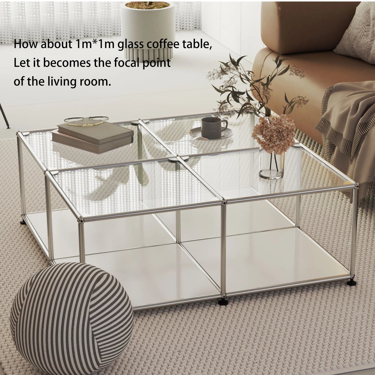 Storage Cabinet Metal Module, Coffee table, Modular Furniture, Stainless Steel Metal Board for Decoration in Living Room