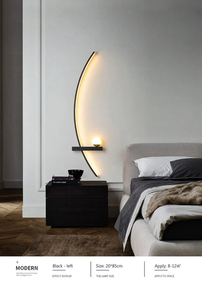 Wall Lamp LED Remote Control Home-Appliance Sconce For Living Room Bedroom Bedside Modern Indoor Decorative Lighting Luminaires