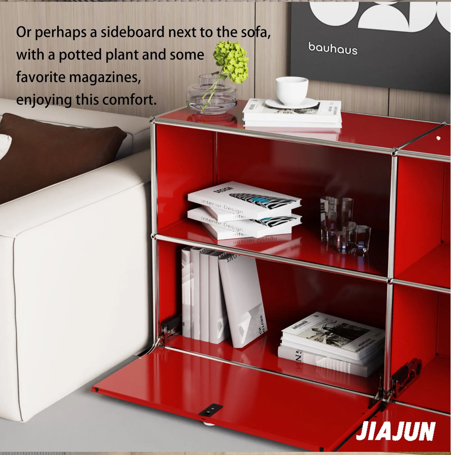 Storage Cabinet Metal Module, Coffee table, Modular Furniture, Stainless Steel Metal Board for Decoration in Living Room