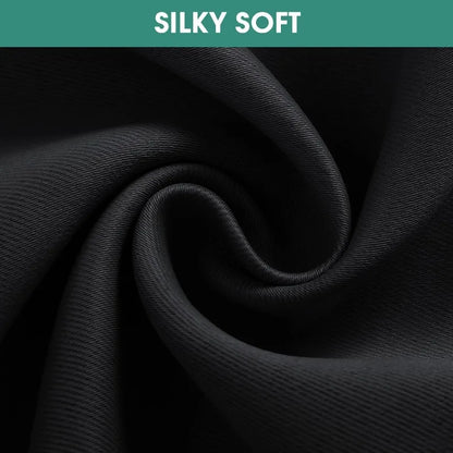 Aqua Blackout Curtains for Bedroom 52 X 84 Inch Length 2 Panels Set Room Darkening Bedroom Curtains