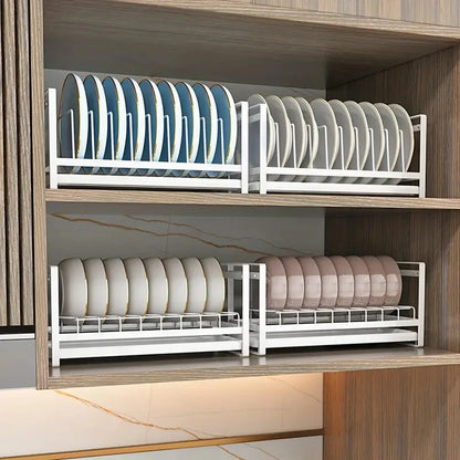 Countertop Large Capacity Dish Drying Rack, Household Single Layer Dish Storage Organizer, for Kitchen Counter, Cabinet Shelf