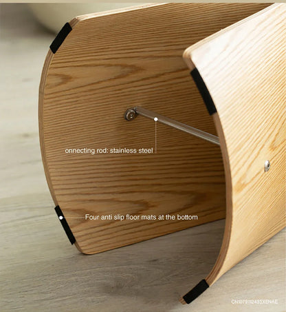 Ash Plywood Butterfly Stool Living Room Bedroom Wooden 4 Colors Natural/Black/Walnut Coffee Table Display Stools Home Furniture