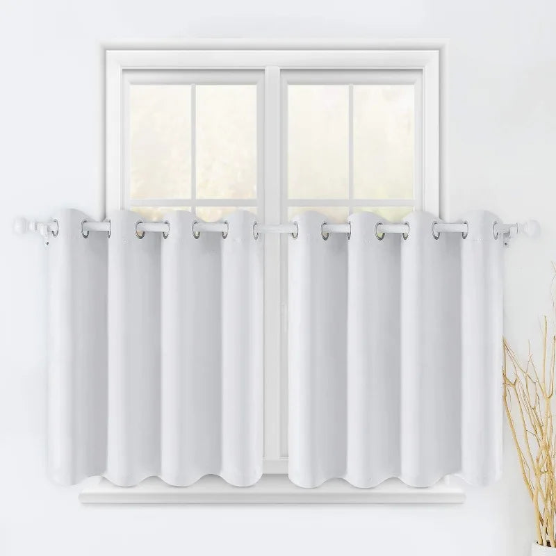 Aqua Blackout Curtains for Bedroom 52 X 84 Inch Length 2 Panels Set Room Darkening Bedroom Curtains