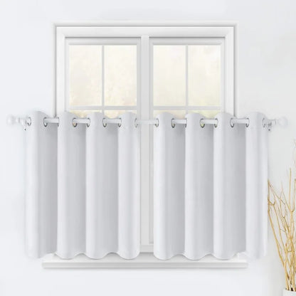 Aqua Blackout Curtains for Bedroom 52 X 84 Inch Length 2 Panels Set Room Darkening Bedroom Curtains