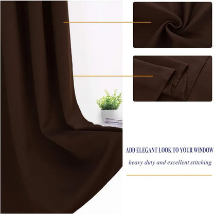 Aqua Blackout Curtains for Bedroom 52 X 84 Inch Length 2 Panels Set Room Darkening Bedroom Curtains