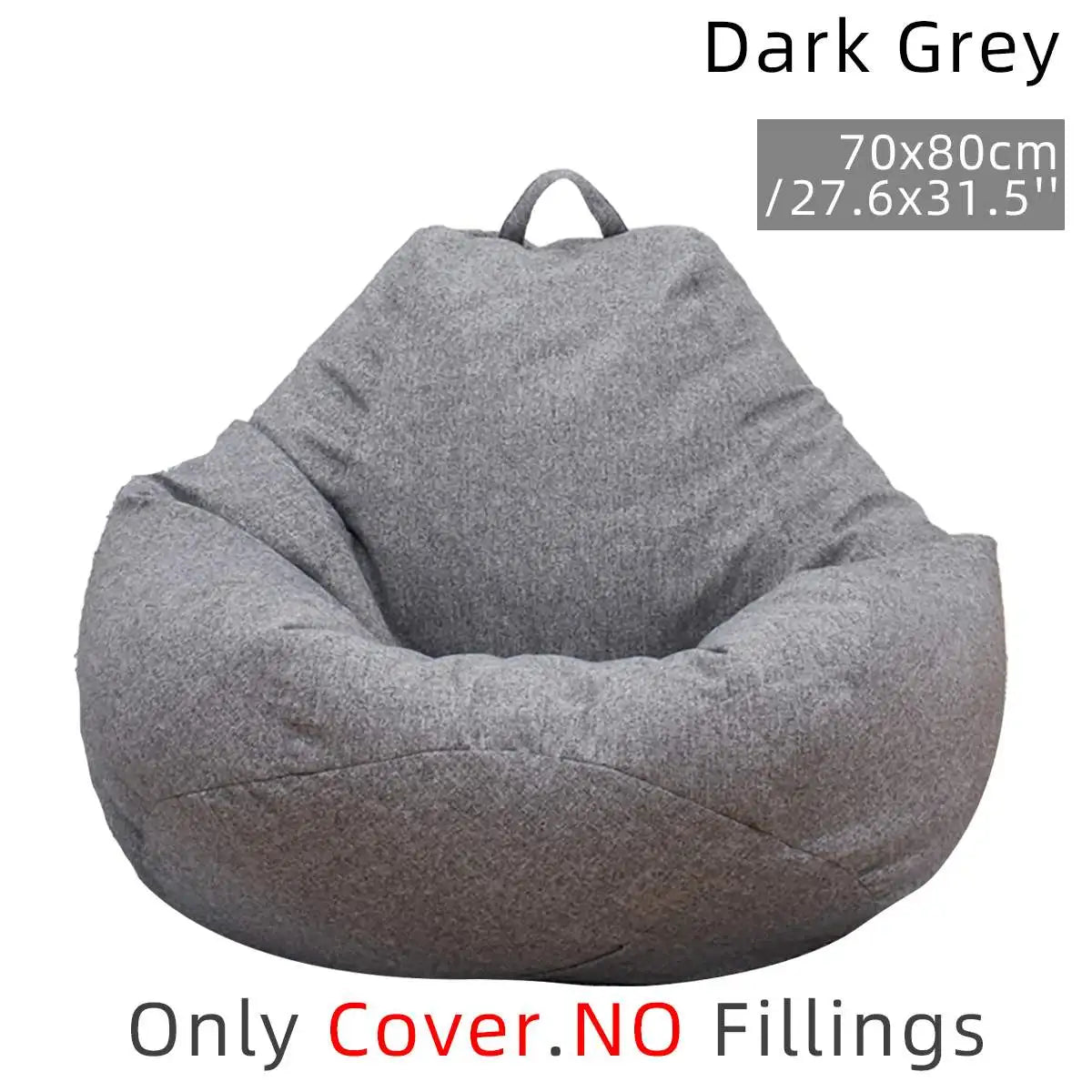 Lazy Bean Bag Sofas Cover Chairs without Filler Linen Cloth Lounger Seat Bean Bag Pouf Puff Couch Tatami Living Room