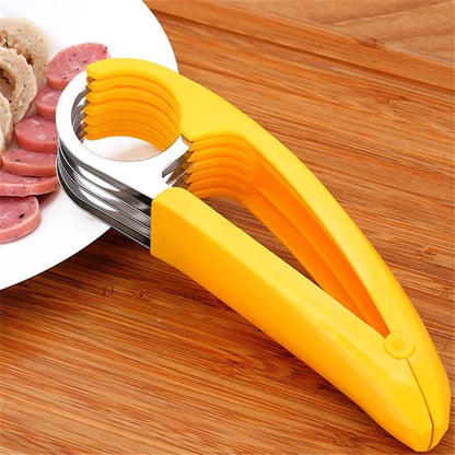 Banana Slicer Fruit Vegetable Sausage Slicer Sausage Chopper Fruit Cutter Cucumber Salad Cutter Food Processors Kitchen Cooking