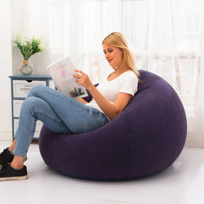 Large Lazy Inflatable Sofa Chairs PVC Lounger Seat Bean Bag Sofas Pouf Puff Couch Tatami Living Room Supply