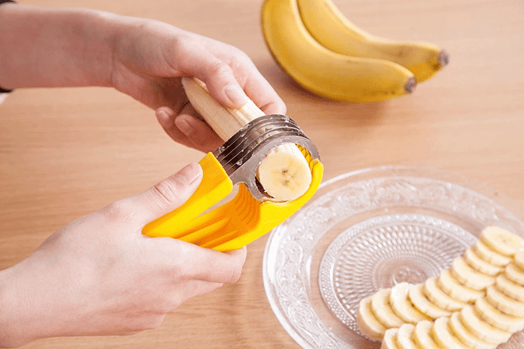 Banana Slicer Fruit Vegetable Sausage Slicer Sausage Chopper Fruit Cutter Cucumber Salad Cutter Food Processors Kitchen Cooking