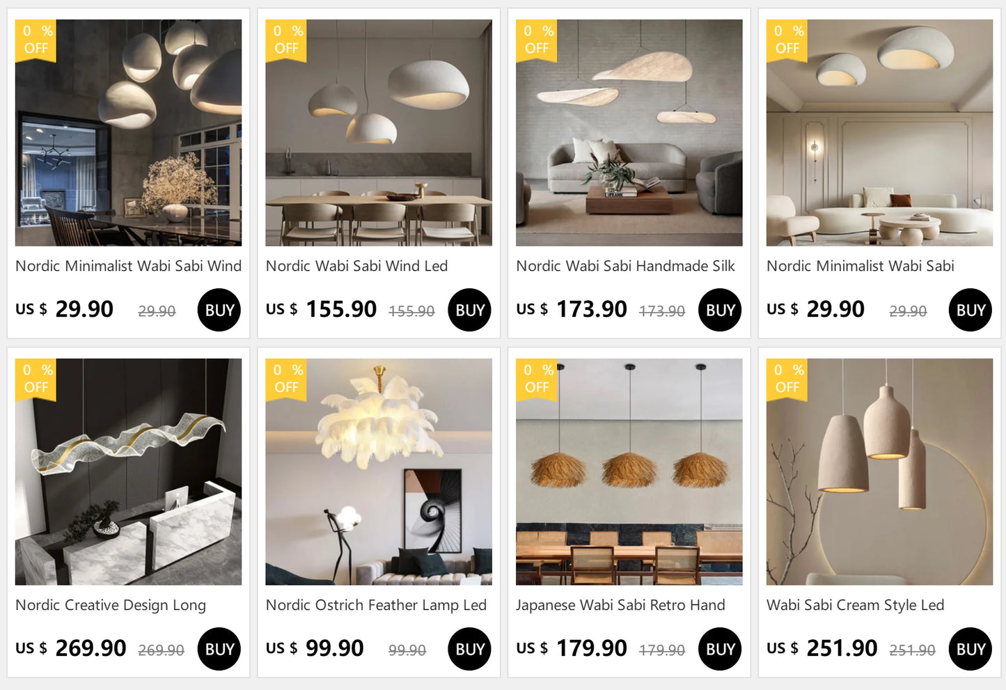 Nordic Wabi Sabi Handmade Silk Led Chandelier Living Dining Room Bar Home Decor Bedroom Pendant Lights Loft Hanging Lamp Fixture