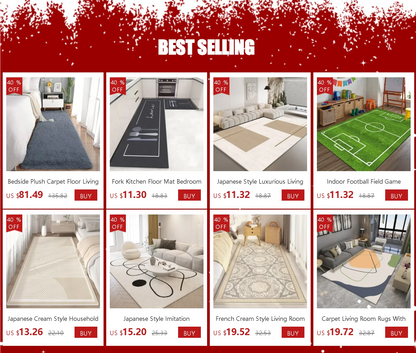 Light Luxury Ink Green Living Room Carpet Bedroom Bedside Rug Home Inn Hotel Full of Large Mat Indoor Door Decoration Non-slip