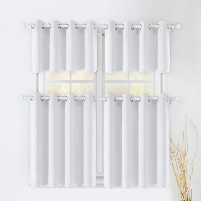 Aqua Blackout Curtains for Bedroom 52 X 84 Inch Length 2 Panels Set Room Darkening Bedroom Curtains
