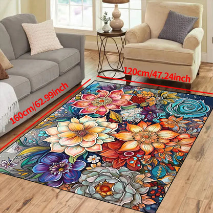 【1000g/m2 thicken】1pc Non-slip Resistant Rug, Machine Washable, Waterproof Carpet Entryway Living Room Bedroom, Outdoor Patio