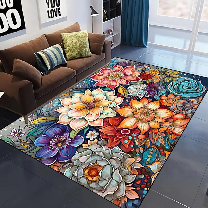 【1000g/m2 thicken】1pc Non-slip Resistant Rug, Machine Washable, Waterproof Carpet Entryway Living Room Bedroom, Outdoor Patio