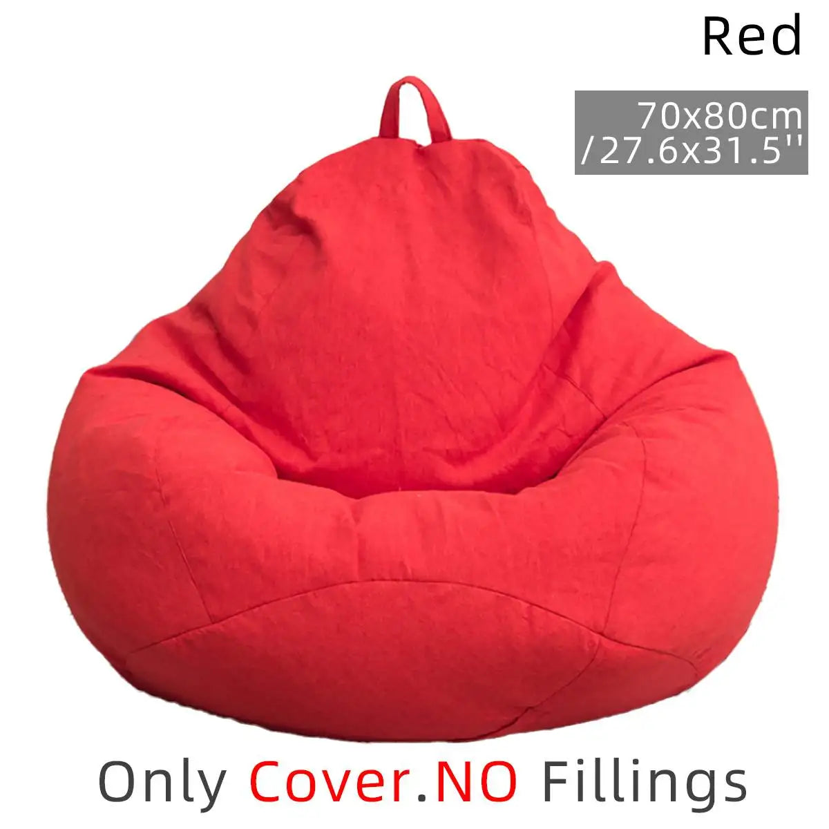 Lazy Bean Bag Sofas Cover Chairs without Filler Linen Cloth Lounger Seat Bean Bag Pouf Puff Couch Tatami Living Room