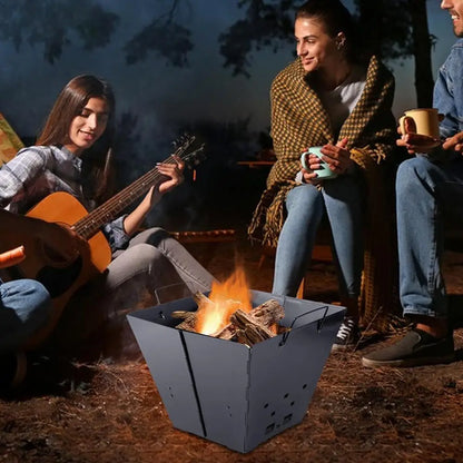 Wood Burning Fire Pits For Outside Heavy Duty Backyard Bonfire Pit Campfire Wood Burning Stove Fire Pits & Outdoor Fireplaces
