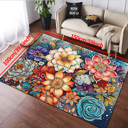 【1000g/m2 thicken】1pc Non-slip Resistant Rug, Machine Washable, Waterproof Carpet Entryway Living Room Bedroom, Outdoor Patio