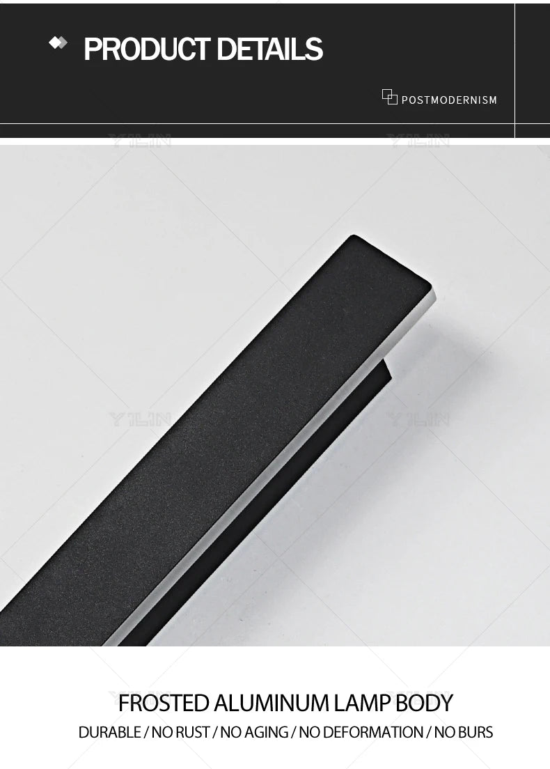 40CM Line Wall Lamp Modern LED Indoor Wall Light Nordic Long Sconce Living Room Background Corridor Beside Decorate Lighting