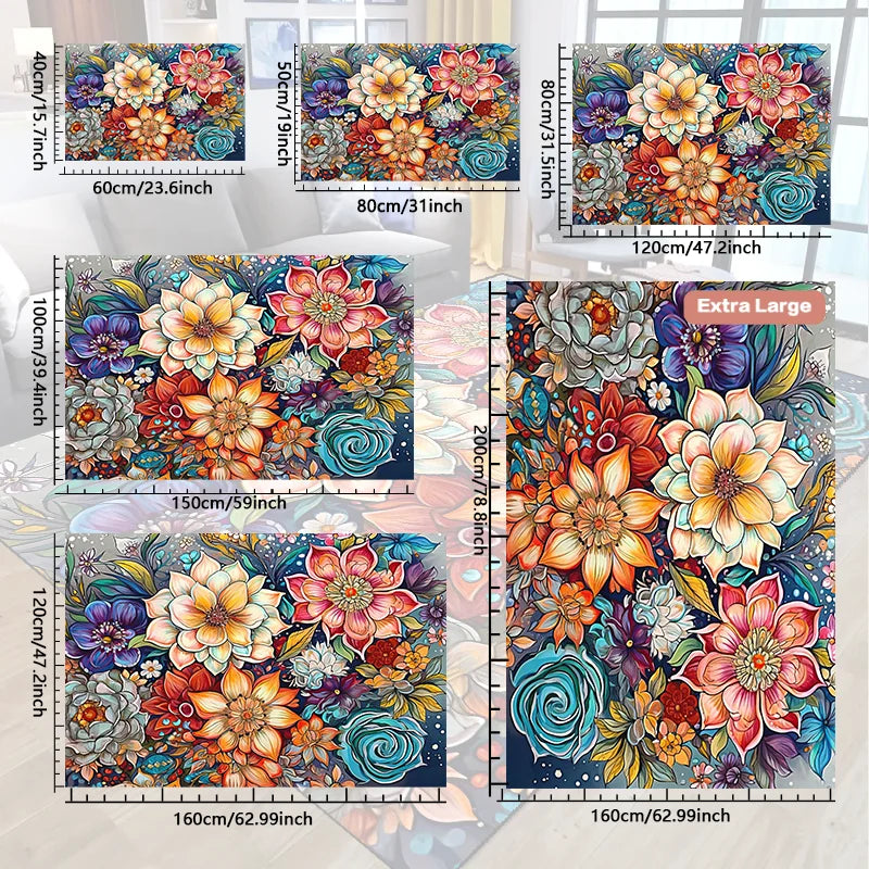 【1000g/m2 thicken】1pc Non-slip Resistant Rug, Machine Washable, Waterproof Carpet Entryway Living Room Bedroom, Outdoor Patio
