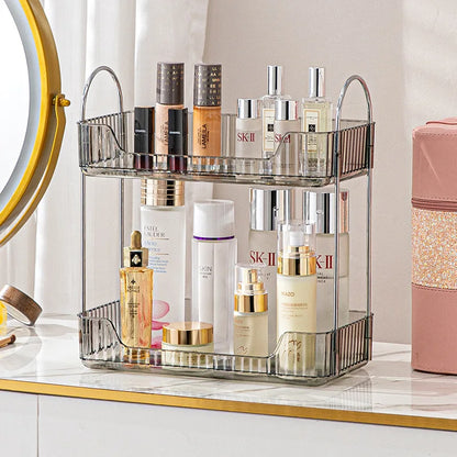 Bathroom storage rack, desktop cosmetics storage box, bathroom metal bedroom decoration, kitchen storage rack