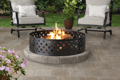 36" Round Metal and Steel Fire Ring, by Mainstays fire pit  bonfire fire pit