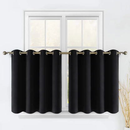 Aqua Blackout Curtains for Bedroom 52 X 84 Inch Length 2 Panels Set Room Darkening Bedroom Curtains