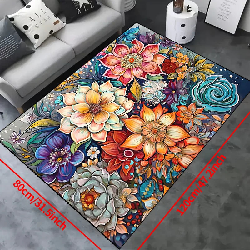 【1000g/m2 thicken】1pc Non-slip Resistant Rug, Machine Washable, Waterproof Carpet Entryway Living Room Bedroom, Outdoor Patio