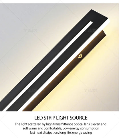 40CM Line Wall Lamp Modern LED Indoor Wall Light Nordic Long Sconce Living Room Background Corridor Beside Decorate Lighting