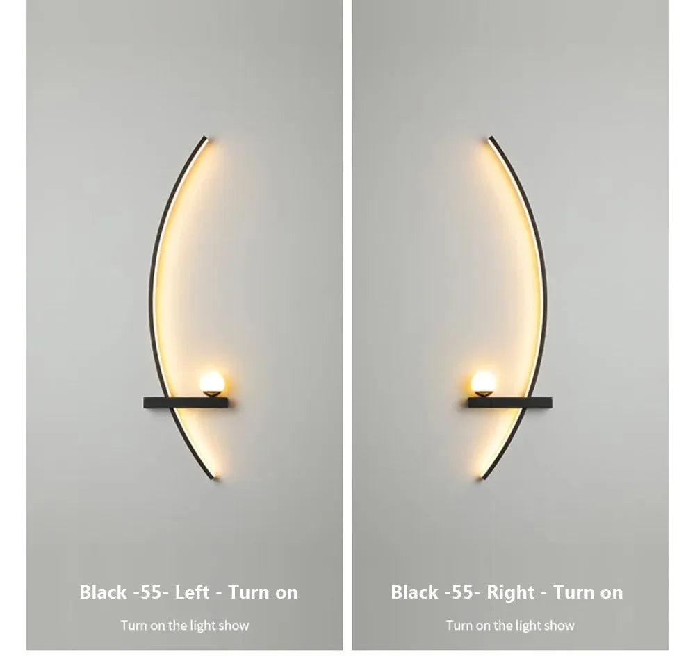 Wall Lamp LED Remote Control Home-Appliance Sconce For Living Room Bedroom Bedside Modern Indoor Decorative Lighting Luminaires