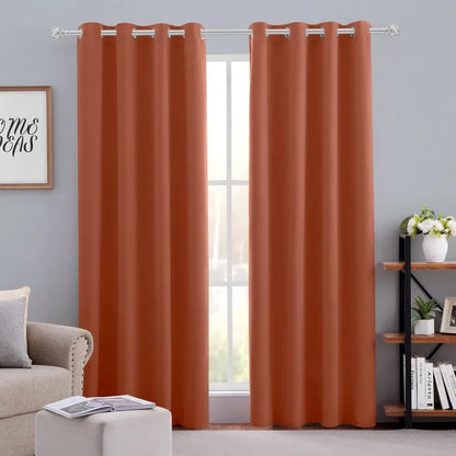 Aqua Blackout Curtains for Bedroom 52 X 84 Inch Length 2 Panels Set Room Darkening Bedroom Curtains