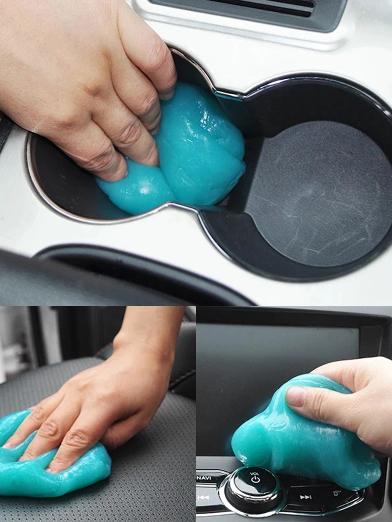 Car Cleaning Gel Air Vent Dashboard Laptop Keyboard Magic Car Wash Interior Dust Dirt Mud Gap Reusable Cleaning Slime Wash Tool
