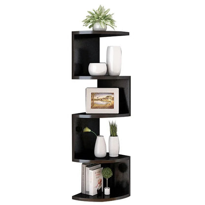 5-Layers Shelf Corner Floating Shelves Wall Shelf Corner Bookshelf Home Kitchen Organizers Storage Living Room Decorations