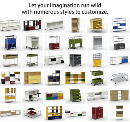 Storage Cabinet Metal Module, Coffee table, Modular Furniture, Stainless Steel Metal Board for Decoration in Living Room