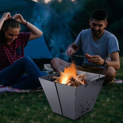 Wood Burning Fire Pits For Outside Heavy Duty Backyard Bonfire Pit Campfire Wood Burning Stove Fire Pits & Outdoor Fireplaces