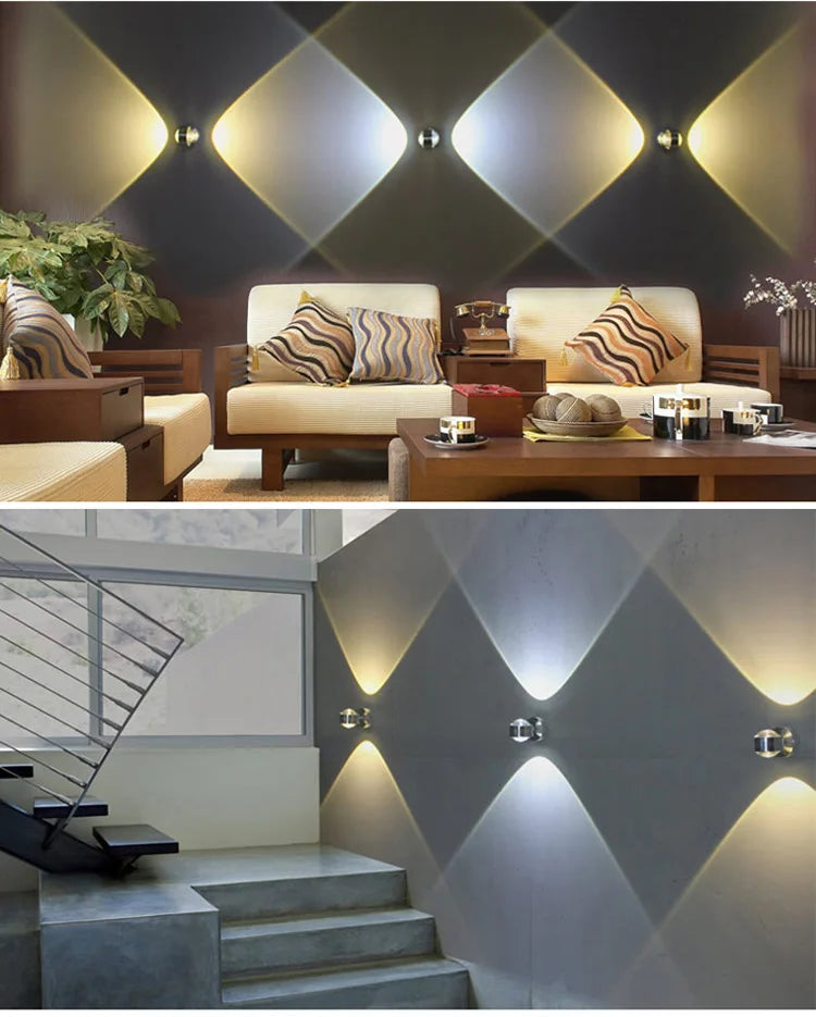 Up Down Wall Lamp LED Modern Indoor Hotel Decora Light Living Room Bedroom Bedside TV Background Aisle Wall Sconce Lighting