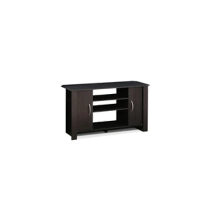 Furinno JAYA Large Stand for Up To 50-Inch TV, Columbia Walnut/Black/Dark Brown Tv Stand Living Room Furniture