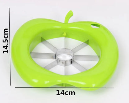 Stainless Steel Assist Apple Slicer Cutter Pear Fruit Divider Tool Apple Corer Divider Comfort Handle for Kitchen Fruit Peeler