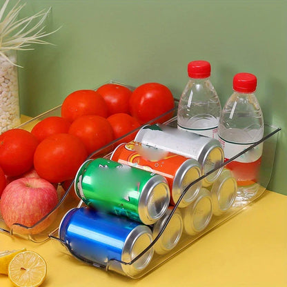 1/2pcs Kitchen Storage Cans, Soda Cans, Storage Cans, Refrigerator Freezer Organizers, Can Dispensers, Kitchen Accessories