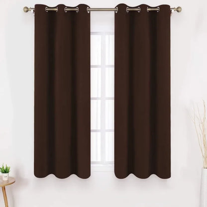 Aqua Blackout Curtains for Bedroom 52 X 84 Inch Length 2 Panels Set Room Darkening Bedroom Curtains