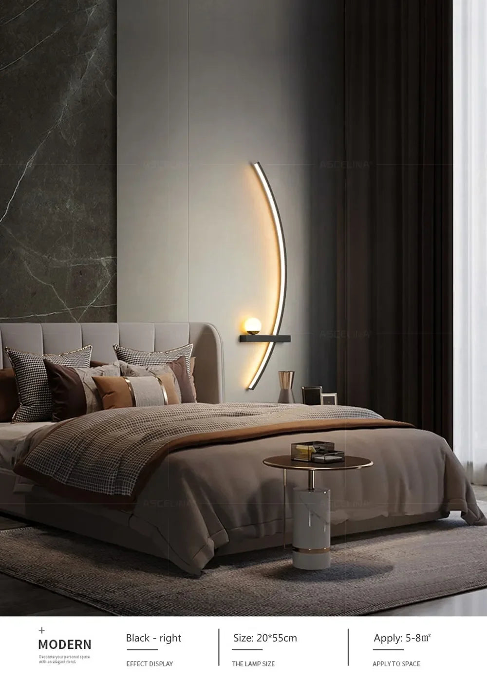 Wall Lamp LED Remote Control Home-Appliance Sconce For Living Room Bedroom Bedside Modern Indoor Decorative Lighting Luminaires