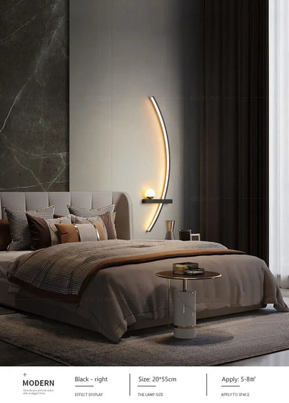 Wall Lamp LED Remote Control Home-Appliance Sconce For Living Room Bedroom Bedside Modern Indoor Decorative Lighting Luminaires