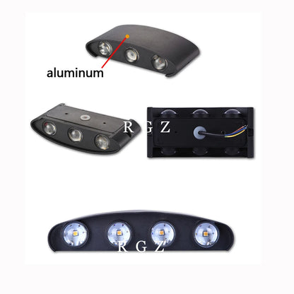 LED Wall Lamp Outdoor Waterproof IP65 Garden Lighting Aluminum AC86-265 Indoor Bedroom Living Room Stairs Wall Light