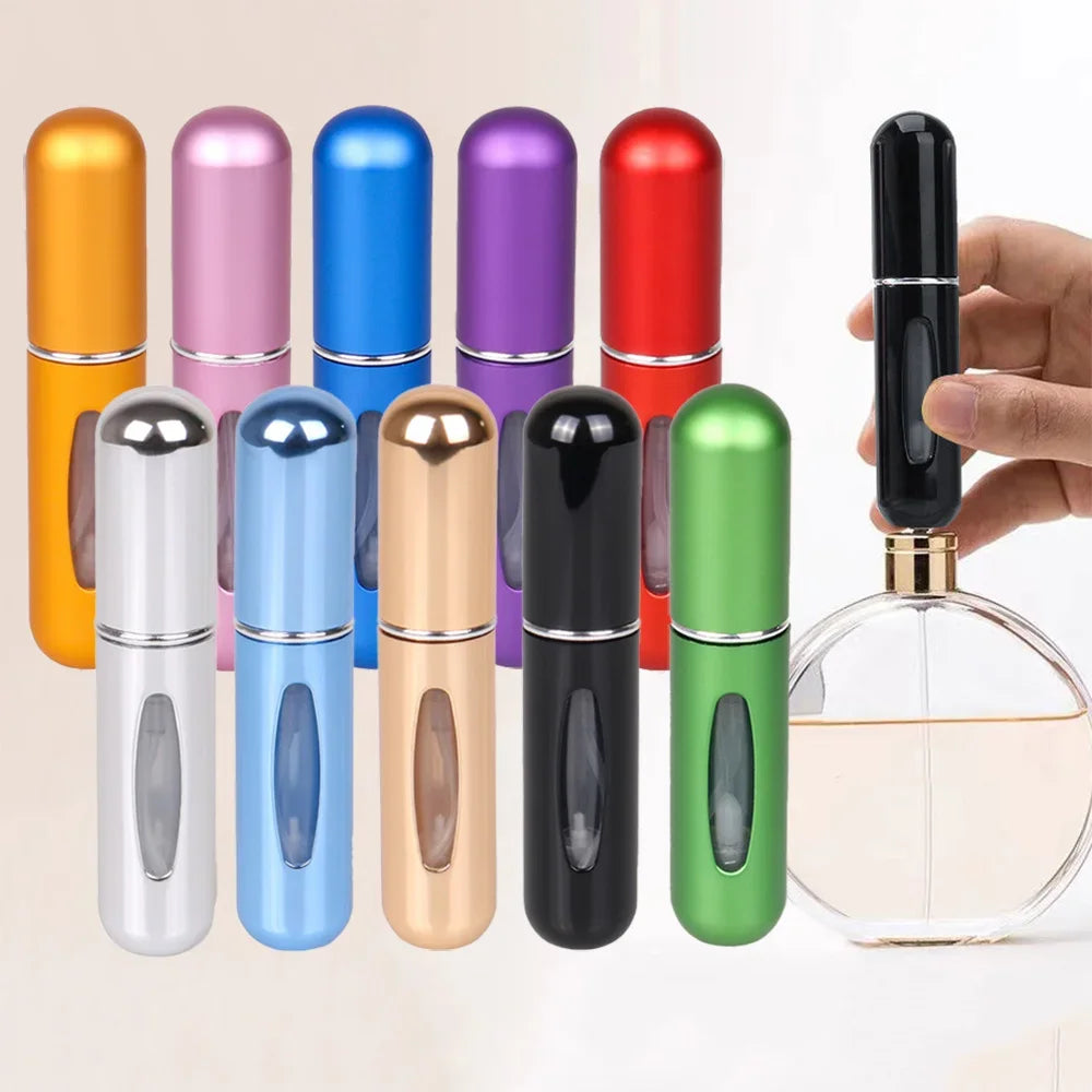 5ml Perfume Atomizer Portable Liquid Cosmetics Containers Traveling Mini Alcochol Perfume Refillable Bottles Empty Spray Bottle